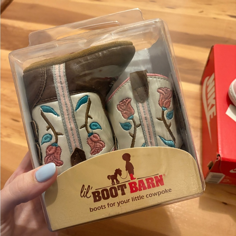 Lil' Boot Barn Baby Boots with Floral Design